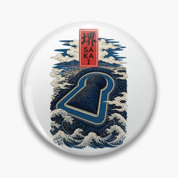 Item preview, Sakai Osaka Japan Vintage Travel Tourism Art designed and sold by TravelersGems.