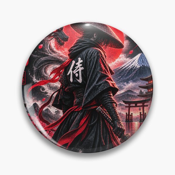 Item preview, Japanese Samurai Dragon Warrior – Discipline Builds Freedom designed and sold by Groovy Nest.