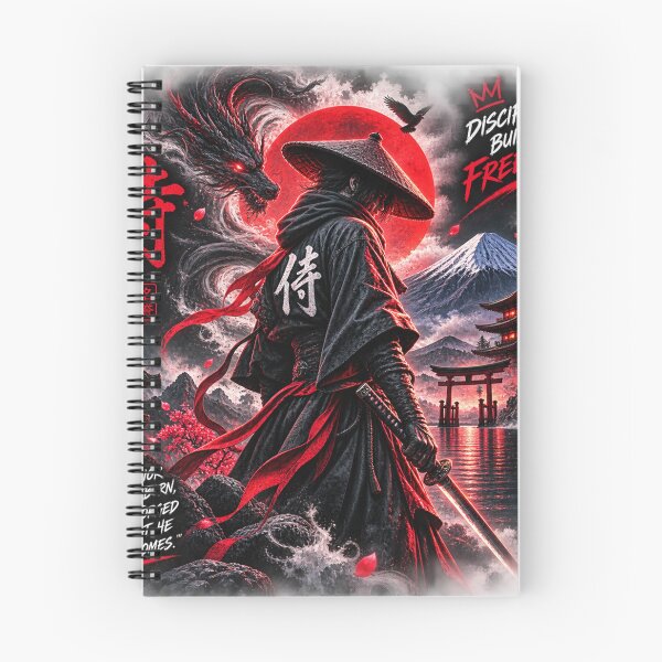 Item preview, Japanese Samurai Dragon Warrior – Discipline Builds Freedom designed and sold by Groovy Nest.