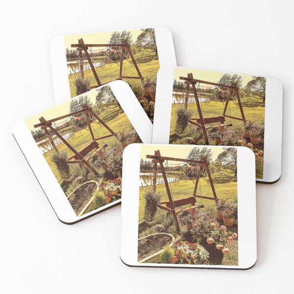 Item preview, Nostalgic Playground Swing in Beautiful Flowers designed and sold by studio-koichiro.