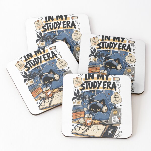 Item preview, In My Study Era | Introvert Cat Student Study Design designed and sold by Sunday.Supply.