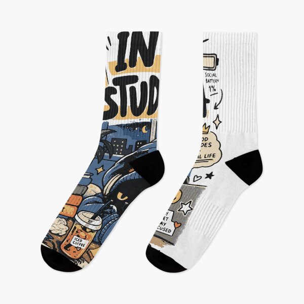 Item preview, In My Study Era | Introvert Cat Student Study Design designed and sold by Sunday.Supply.