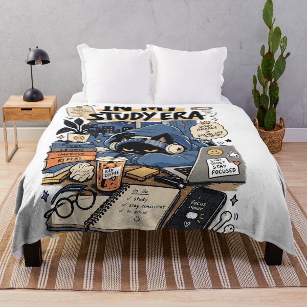 Artikelvorschau, In My Study Era | Introvert Cat Student Study Design entworfen und verkauft von Sunday.Supply.