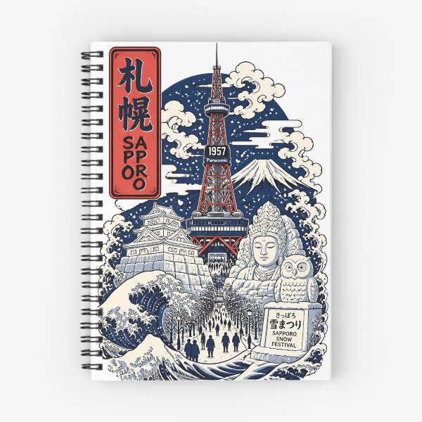 Item preview, Sapporo Hokkaido Japan Vintage Travel Tourism Art designed and sold by TravelersGems.