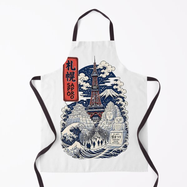 Item preview, Sapporo Hokkaido Japan Vintage Travel Tourism Art designed and sold by TravelersGems.
