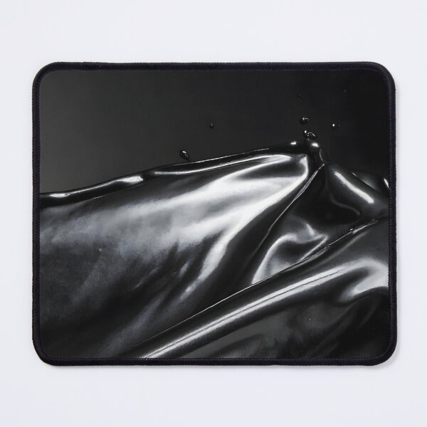 Item preview, Abstract Dark Liquid Chrome Waves Artwork designed and sold by BetweenForms.