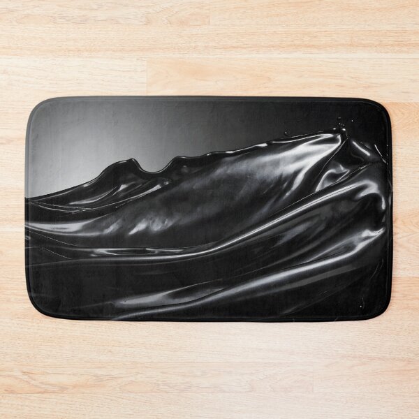 Item preview, Abstract Dark Liquid Chrome Waves Artwork designed and sold by BetweenForms.