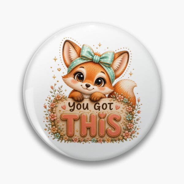 Item preview, You Got This – Cute Fox Positive Motivational Design designed and sold by HO•Designs.