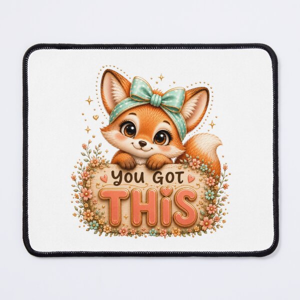 Item preview, You Got This – Cute Fox Positive Motivational Design designed and sold by HO•Designs.