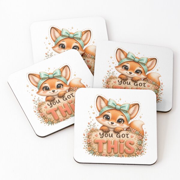 Item preview, You Got This – Cute Fox Positive Motivational Design designed and sold by HO•Designs.
