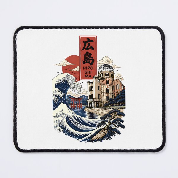 Item preview, Hiroshima Japan Vintage Travel Tourism Art designed and sold by TravelersGems.