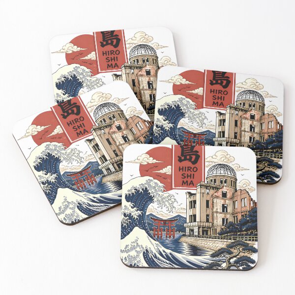 Item preview, Hiroshima Japan Vintage Travel Tourism Art designed and sold by TravelersGems.