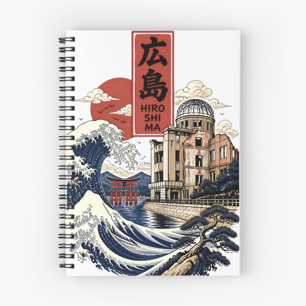 Item preview, Hiroshima Japan Vintage Travel Tourism Art designed and sold by TravelersGems.