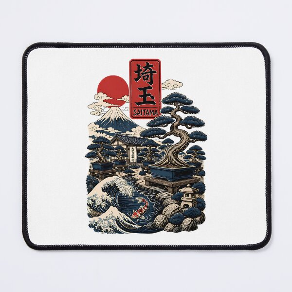 Item preview, Saitama Japan Vintage Travel Tourism Art designed and sold by TravelersGems.