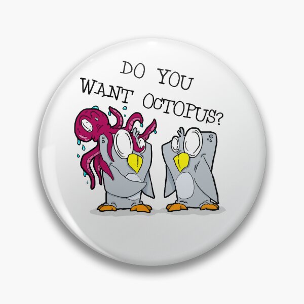 Item preview, penguin and octopus designed and sold by Burcio.