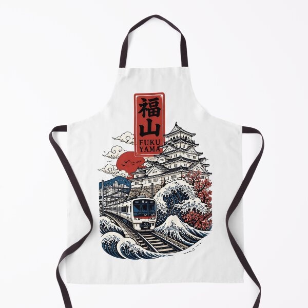 Item preview, Fukuyama Hiroshima Japan Vintage Travel Tourism Art designed and sold by TravelersGems.