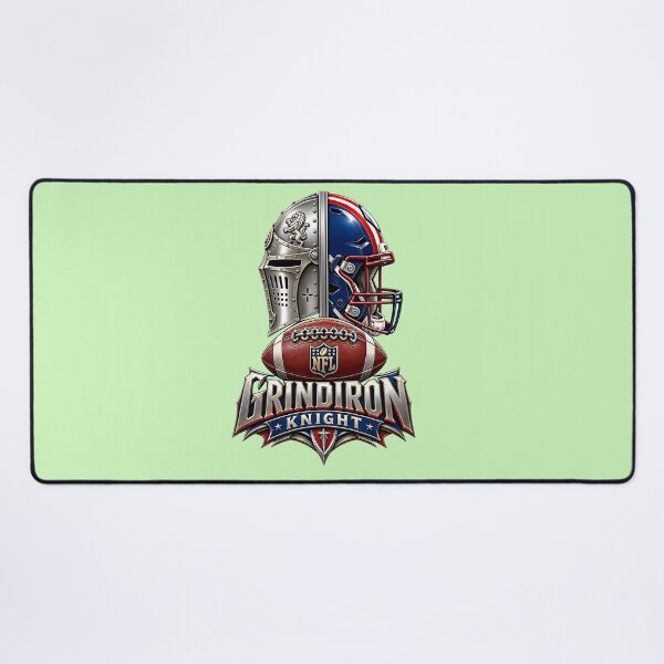 Item preview, Grindiron Knight – Medieval Warrior American Football Emblem designed and sold by Abeshinobi.