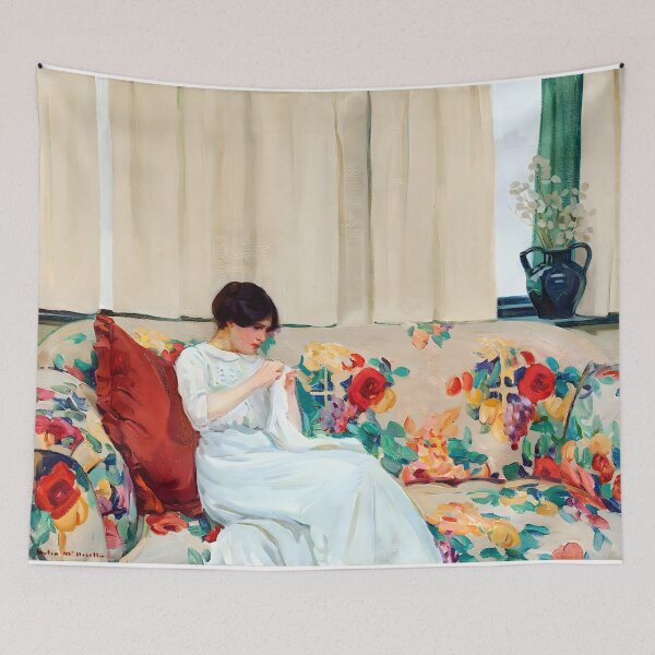 Item preview, Helen McNicoll - The Chintz Sofa designed and sold by Jon-Baran.