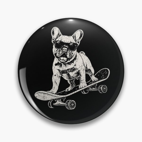 Item preview, Retro French Bulldog Skateboarder Cool Vintage Dog designed and sold by Moizento.
