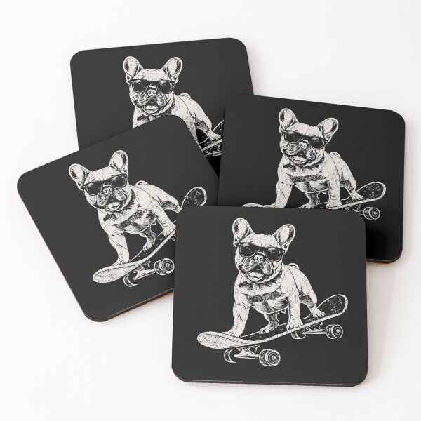 Item preview, Retro French Bulldog Skateboarder Cool Vintage Dog designed and sold by Moizento.