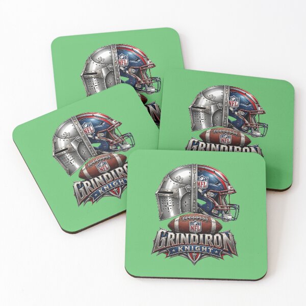 Item preview, Grindiron Knight – Medieval Warrior American Football Emblem designed and sold by Abeshinobi.