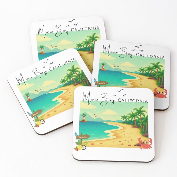 Item preview, Morro Bay California Tropical Beach Sunset Design designed and sold by DonnaRaine.