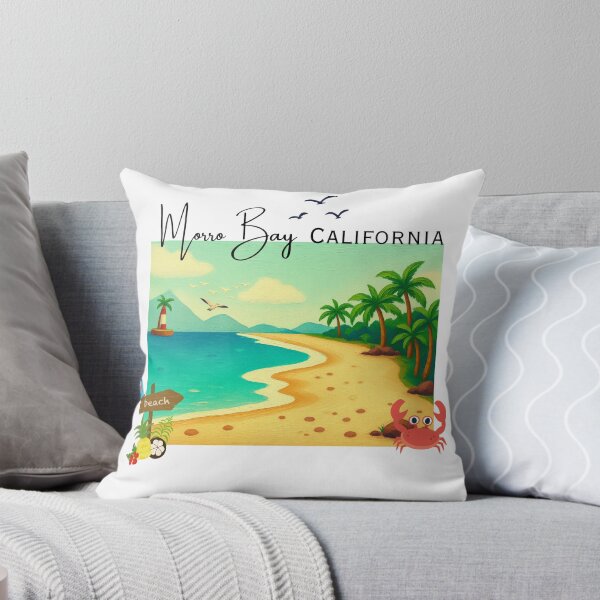 Item preview, Morro Bay California Tropical Beach Sunset Design designed and sold by DonnaRaine.