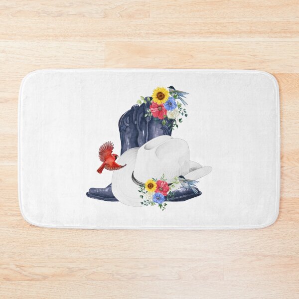 Item preview, Cowboy Boots, Wildflowers & Birds designed and sold by JeweledDesigns.