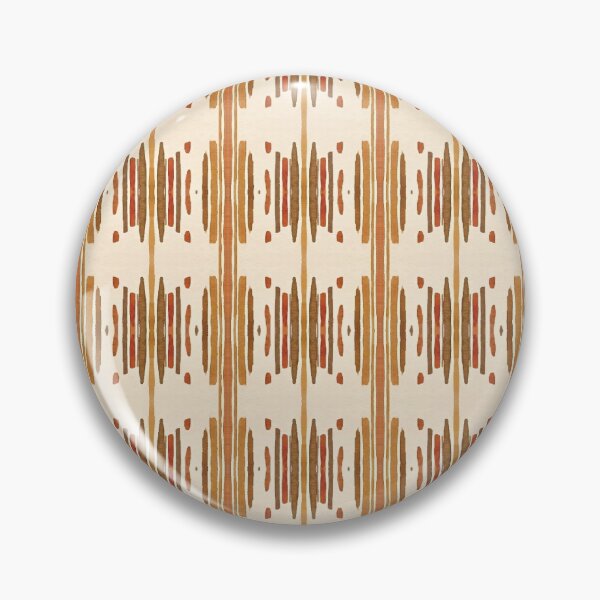 Item preview, Rust Ikat Pattern – Boho Tribal Geometric Print designed and sold by FawnFeatherCo.