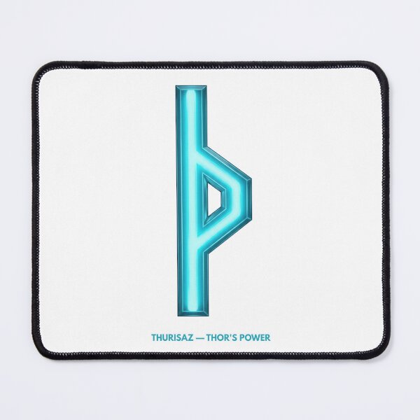 Item preview, Norse Thurisaz Rune Thor's Power Symbol Neon Glow designed and sold by CalmFrameArt.