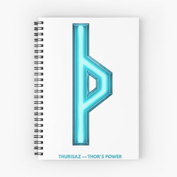 Item preview, Norse Thurisaz Rune Thor's Power Symbol Neon Glow designed and sold by CalmFrameArt.