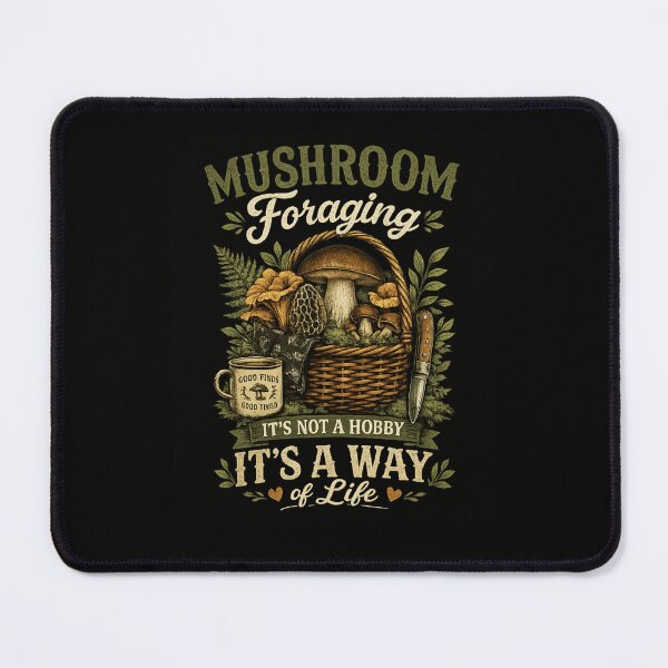 Item preview, Mushroom Hunting Forest Explorer Nature Hobby Outdoors designed and sold by MagicSD Designs.