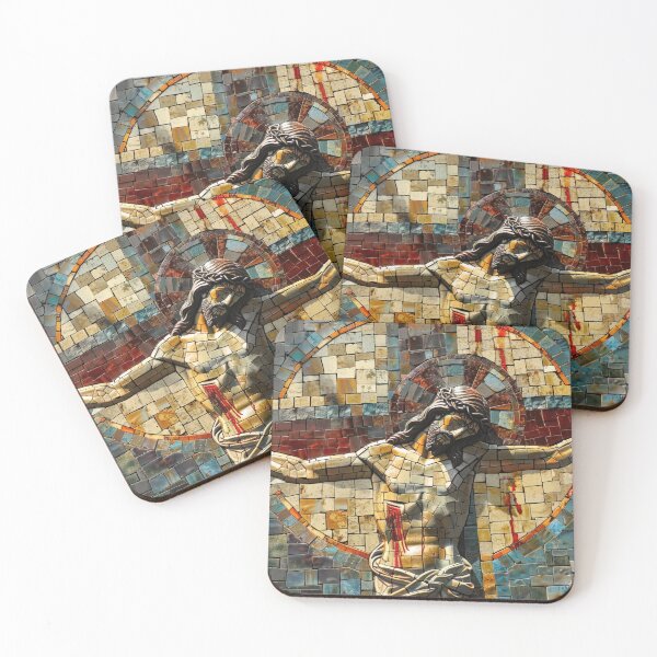 Item preview, Cross of Jesus Christ Mosaic designed and sold by Crinkl.