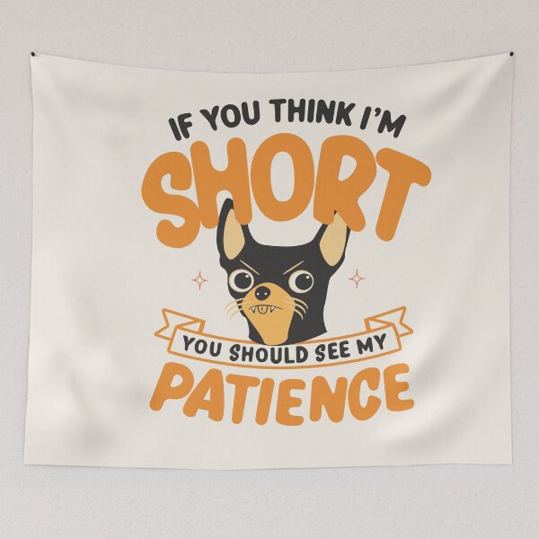 Item preview, Funny Dog Patience Illustration designed and sold by beboplab.