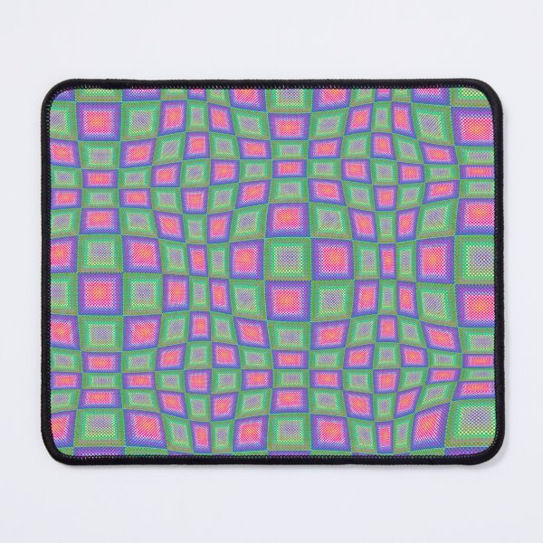 Item preview, Op-art multicolour checkered designed and sold by Zoilasosaart.