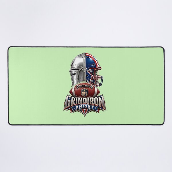 Item preview, Grindiron Knight – Medieval Warrior American Football Emblem designed and sold by Abeshinobi.