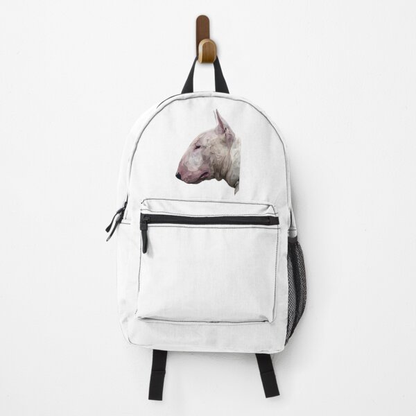 Item preview, White English Bull Terrier Geometric Design – Side Profile Illustration, Transparent Background designed and sold by Wheel and Woof.