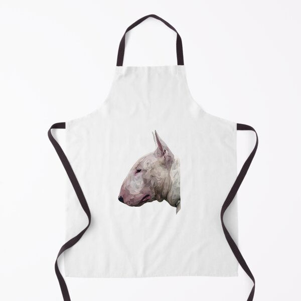 Item preview, White English Bull Terrier Geometric Design – Side Profile Illustration, Transparent Background designed and sold by Wheel and Woof.