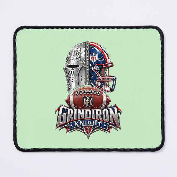 Item preview, Grindiron Knight – Medieval Warrior American Football Emblem designed and sold by Abeshinobi.