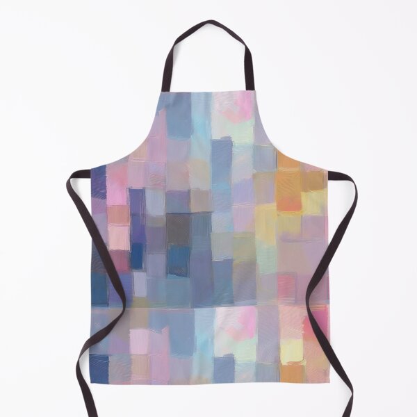 Item preview, Abstract pastel block pattern geometric Modern decor, blush pink and dusty blue minimalist watercolour painting contemporary art decor designed and sold by navitalidesign.