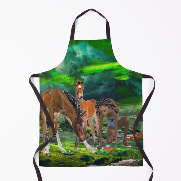 Item preview, A Girl, An Apple, and Two Colts designed and sold by Patricia Brown.