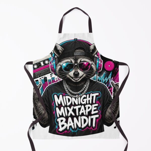Item preview, Midnight Mixtape Bandit Raccoon Music Lover designed and sold by Kolibra.