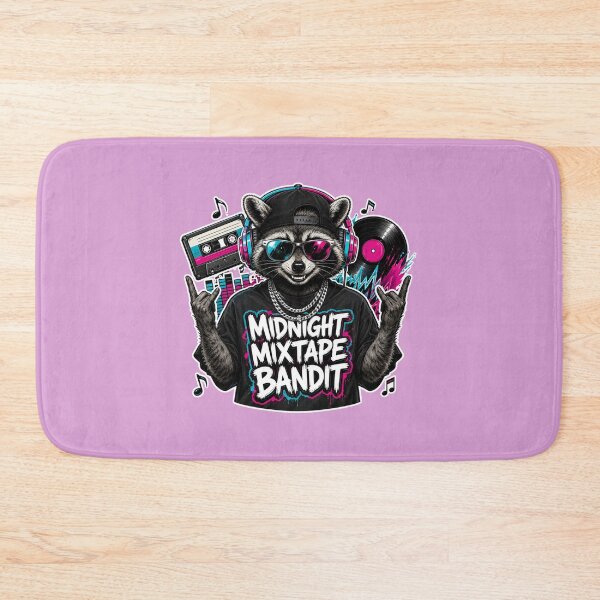 Item preview, Midnight Mixtape Bandit Raccoon Music Lover designed and sold by Kolibra.
