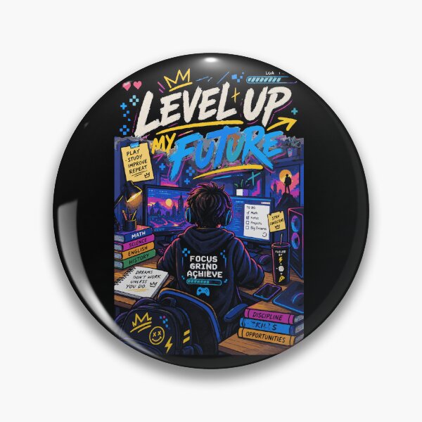 Item preview, Level Up My Future | Gamer Student Study Motivation Design designed and sold by Sunday.Supply.