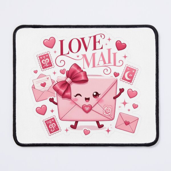 Item preview, Cute Love Mail Sticker PNG | Pink Love Letter Graphic | Kawaii Romantic Vinyl Decal | Girly Aesthetic Gift designed and sold by Stylestickers55.