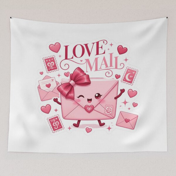 Item preview, Cute Love Mail Sticker PNG | Pink Love Letter Graphic | Kawaii Romantic Vinyl Decal | Girly Aesthetic Gift designed and sold by Stylestickers55.