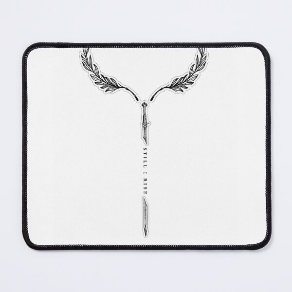 Item preview, Still I Rise Dagger Laurel Wreath Tattoo Style Vector designed and sold by owsam.