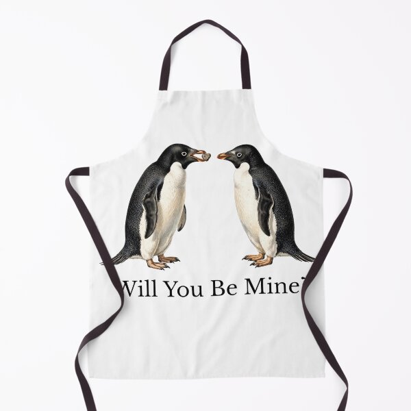 Item preview, Will You Be Mine? Adelie Penguin Pebble Proposal - Birdwatcher Valentine designed and sold by Neurospicy Trolls.