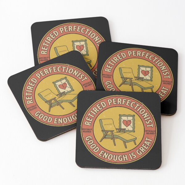 Item preview, Retired Perfectionist Good Enough Vintage Badge designed and sold by DuckOddity.