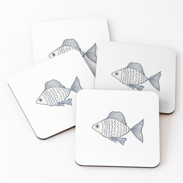 Item preview, hand drawn fish sticker designed and sold by kiru7q.